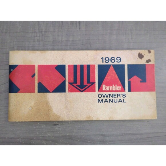 1969 AMC RAMBLER OWNER'S MANUAL OWNER GUIDE ORIGINAL Car Book American Motors - Picture 8 of 9